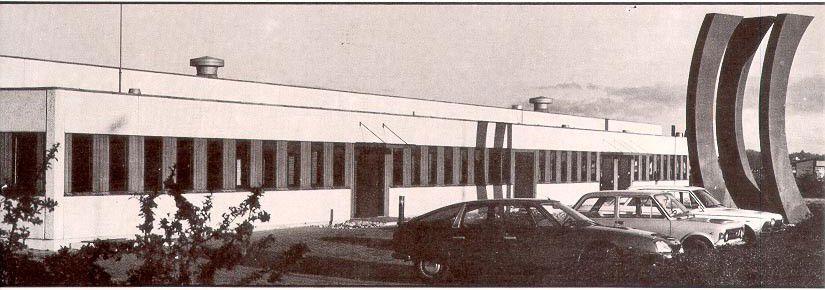 Facaden på Kolding Tekniske Skole i 1976.