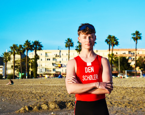 Malte Schøler er er HTX-elev og dyrker roning på eliteniveau