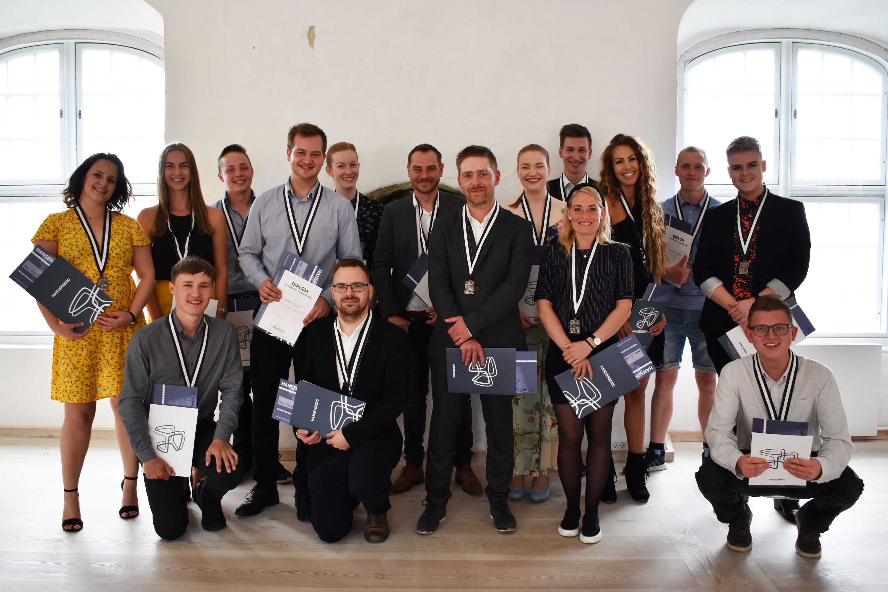 Modtagere af Hansenberg-medaljen på Koldinghus i 2019