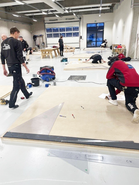 Tømrerlandsholdet træner på HANSENBERG