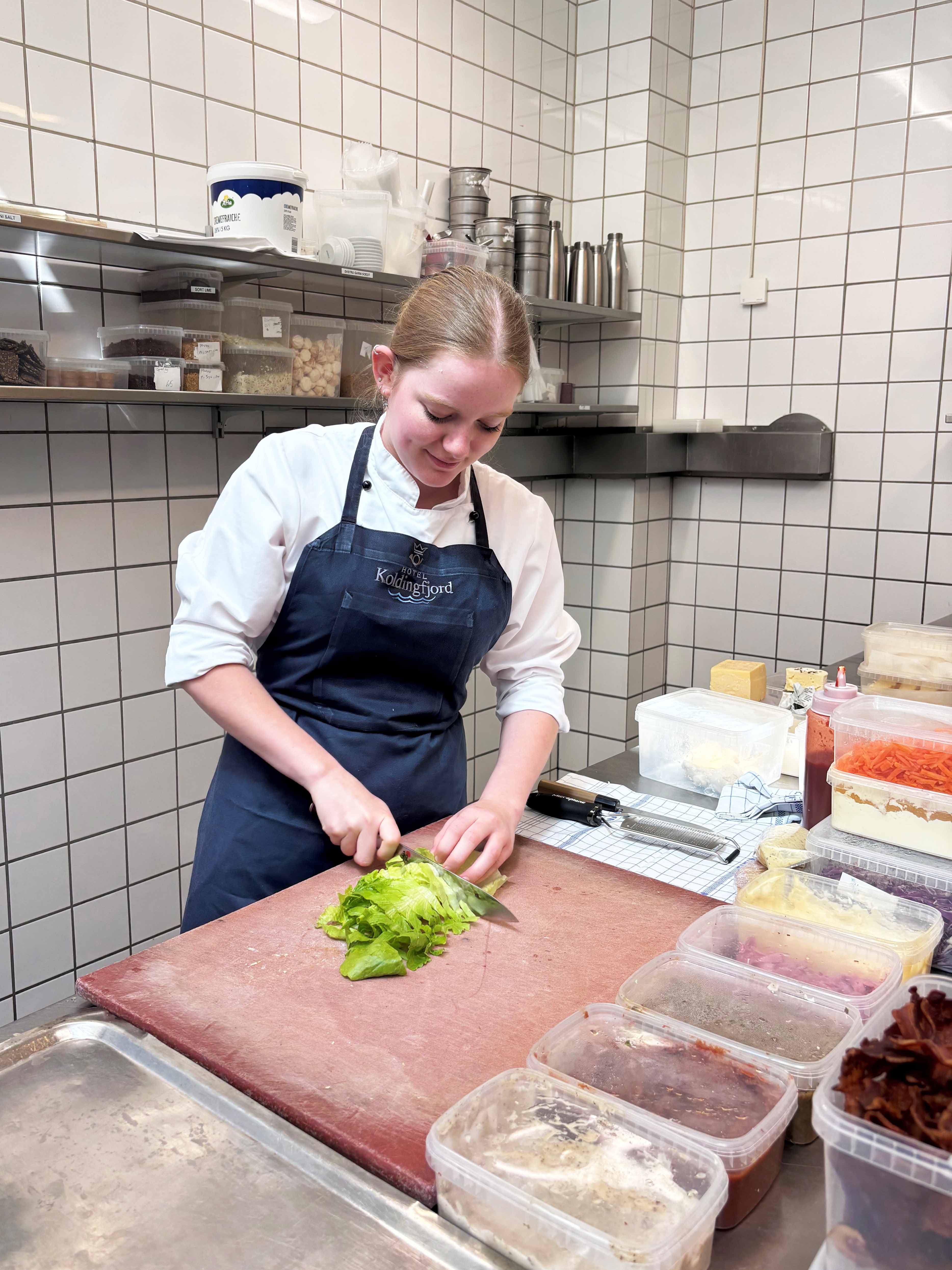Megan Price er i Ny Mesterlære som kok på Hotel Koldingfjord.