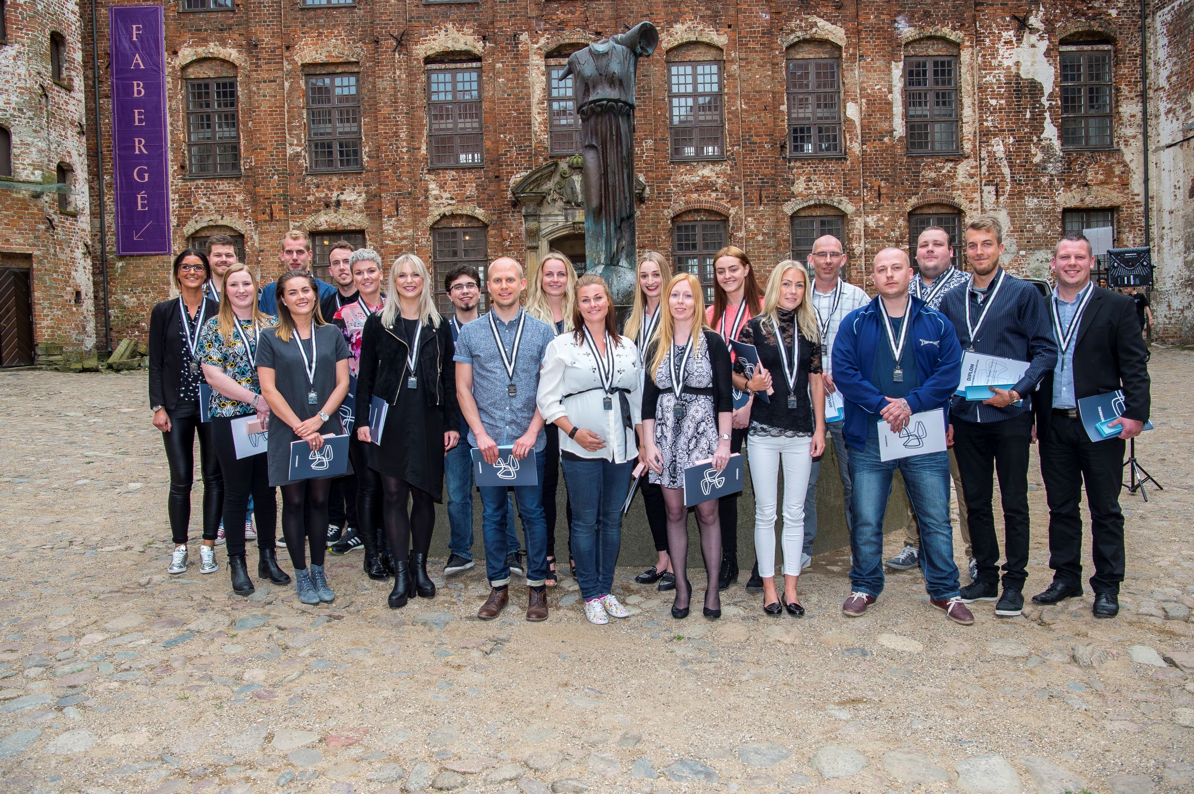 Modtagere af Hansenberg-medaljen på Koldinghus i 2016.