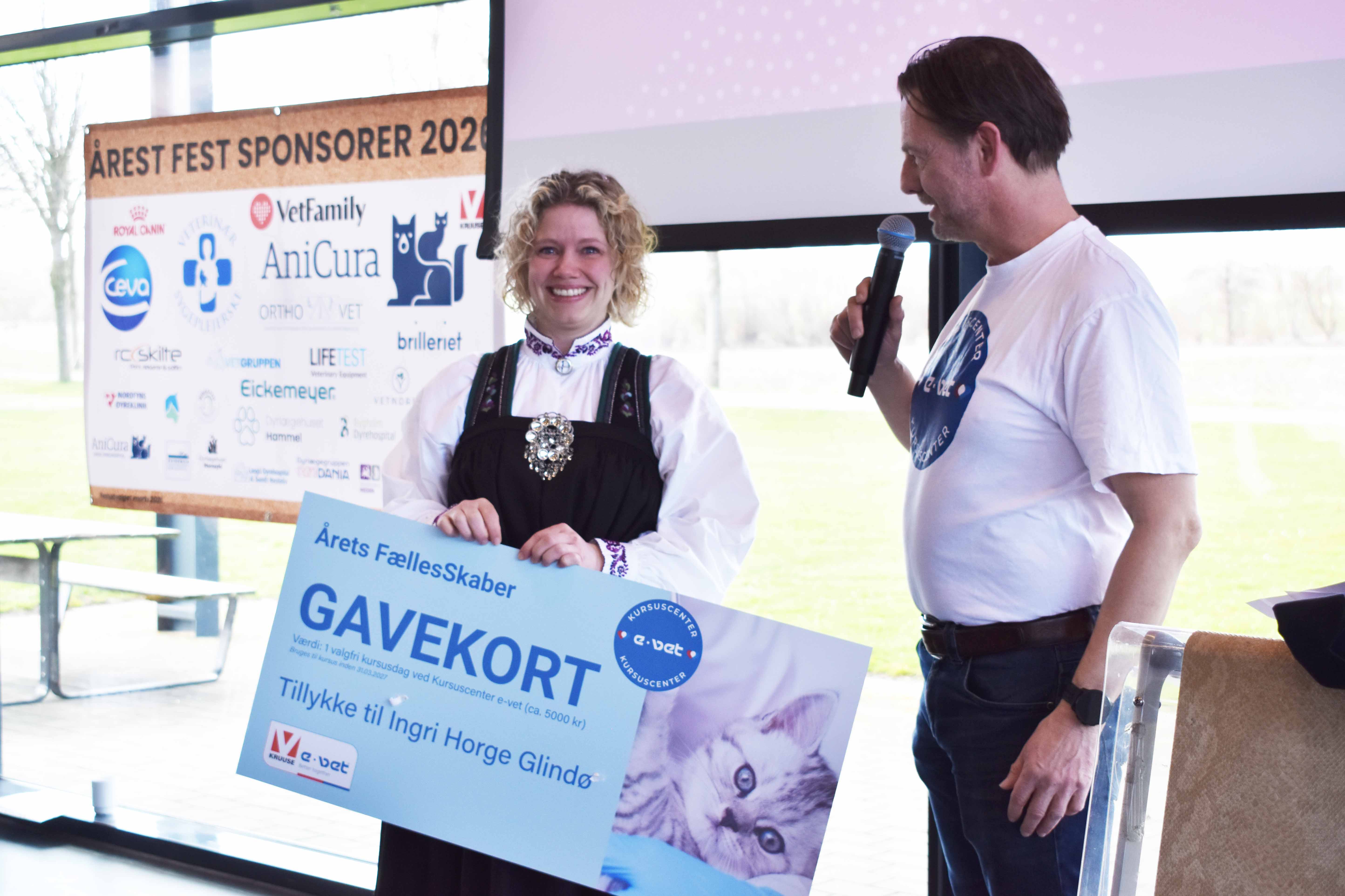 Ingri Horge Glindø fik en pris under dimissionen den 27. marts 2026.