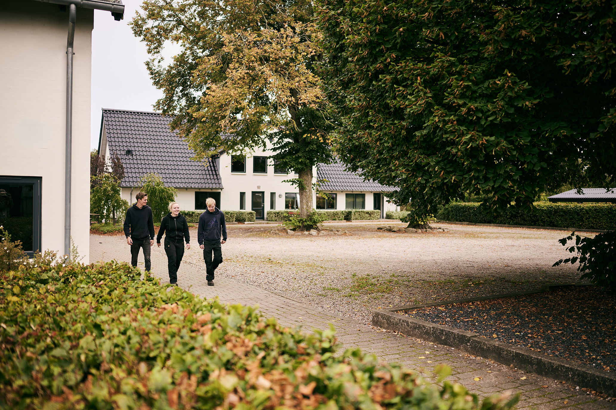 Hansenbergs afdeling på Vranderupvej 90 lidt udenfor Kolding - her er uddannelser med både dyr og frisk luft.