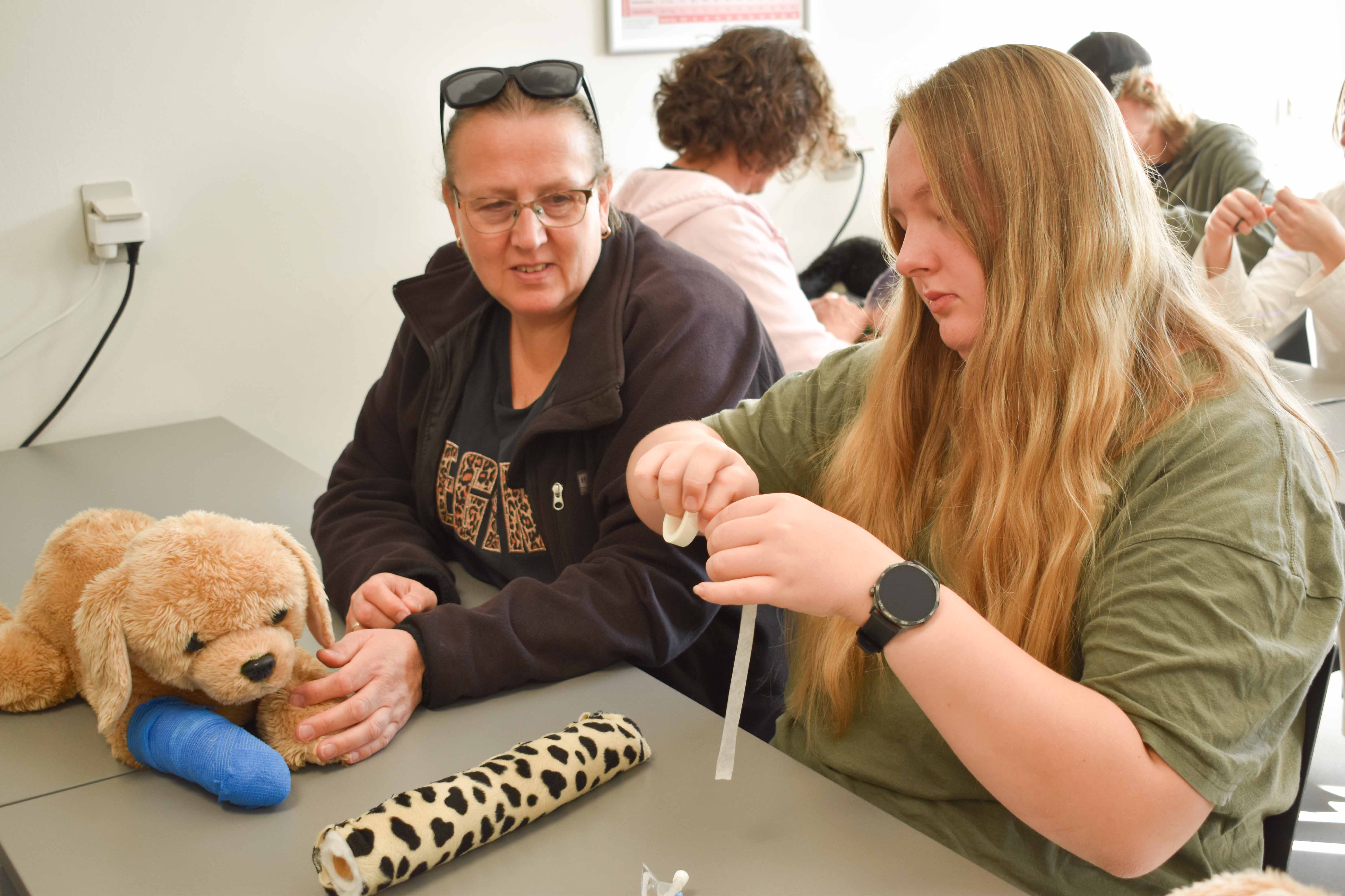For første gang var uddannelsen til veterinærsygeplejerske med ved Prøv et fag.