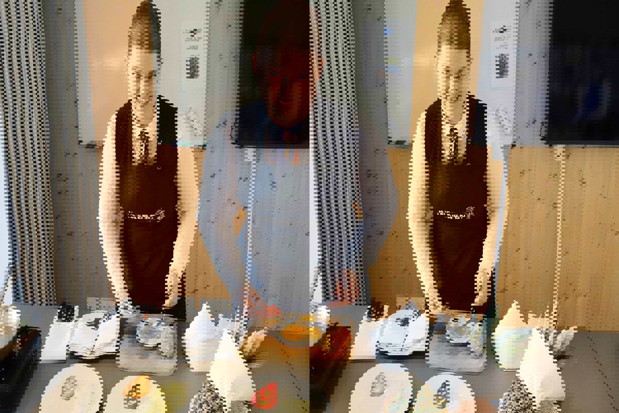 Denice skærer frugt forud for DM i Skills