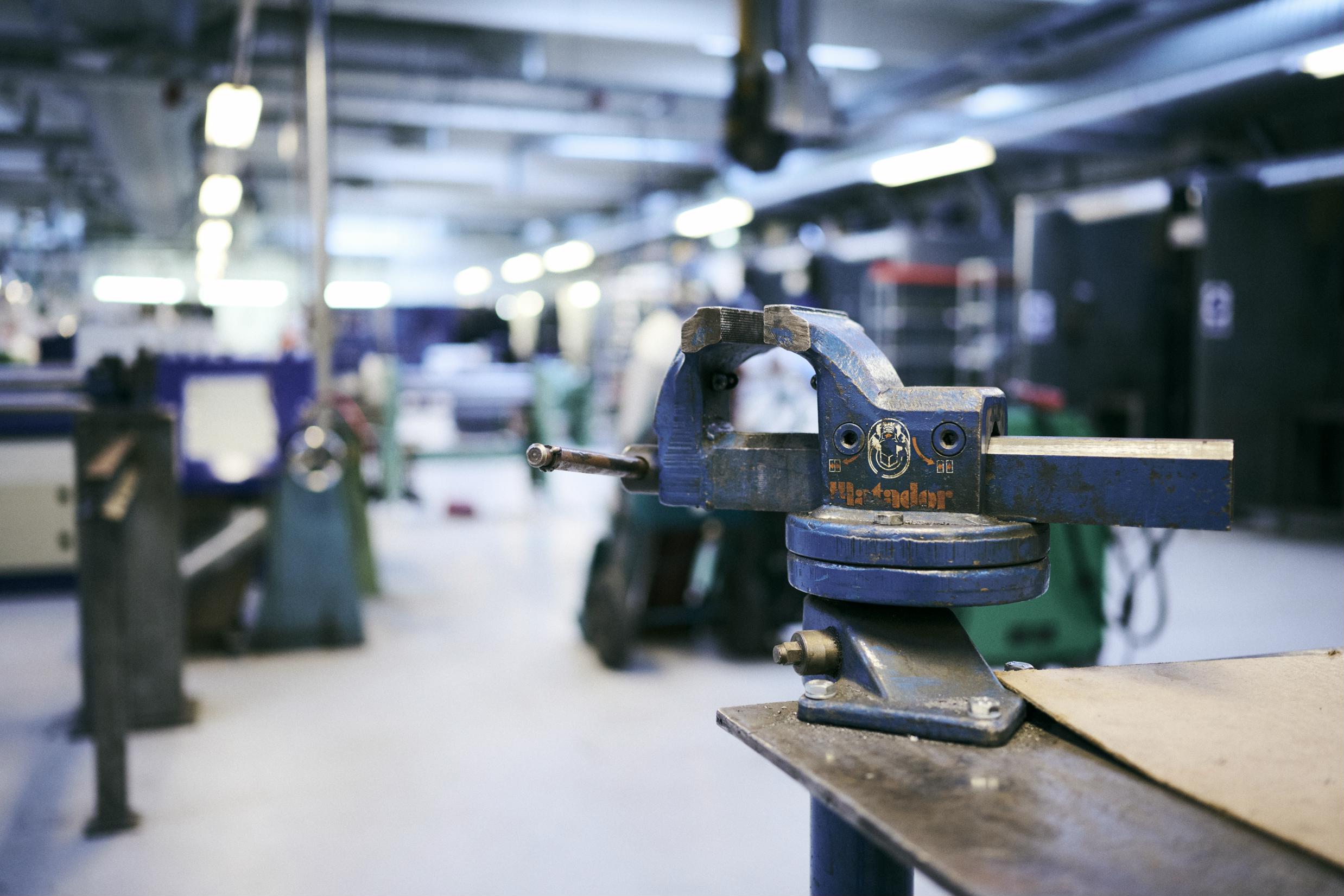 Smedeværkstedet på Hansenbergs afdeling på C.F. Tietgens Vej.