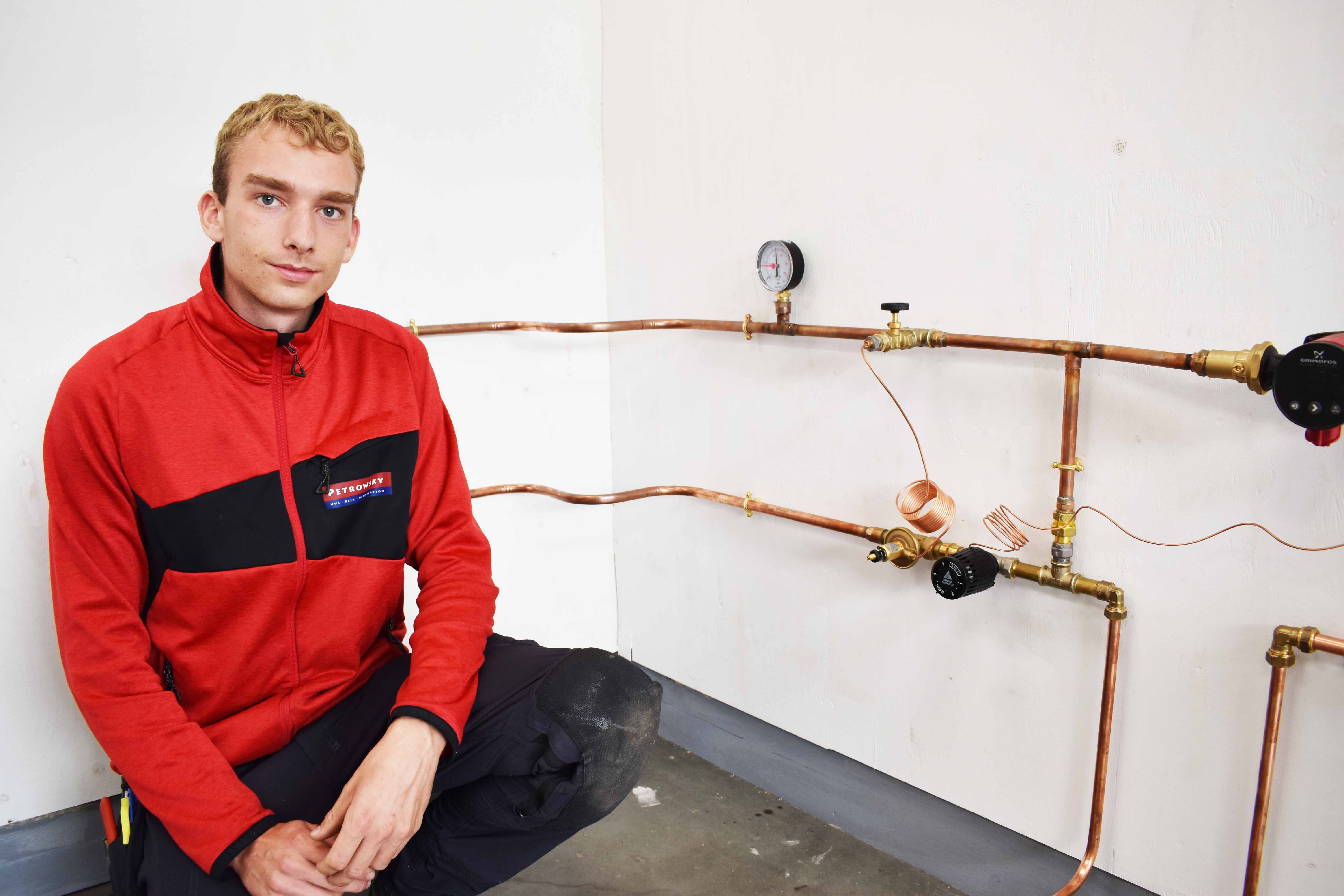 Victor Kring har kvalificeret sig til Regionsmesterskabet for VVS-energispecialister.