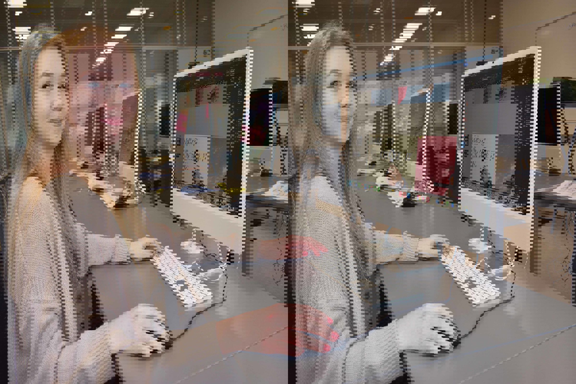 Maja deltager i DM i Skills for mediegrafikerelever