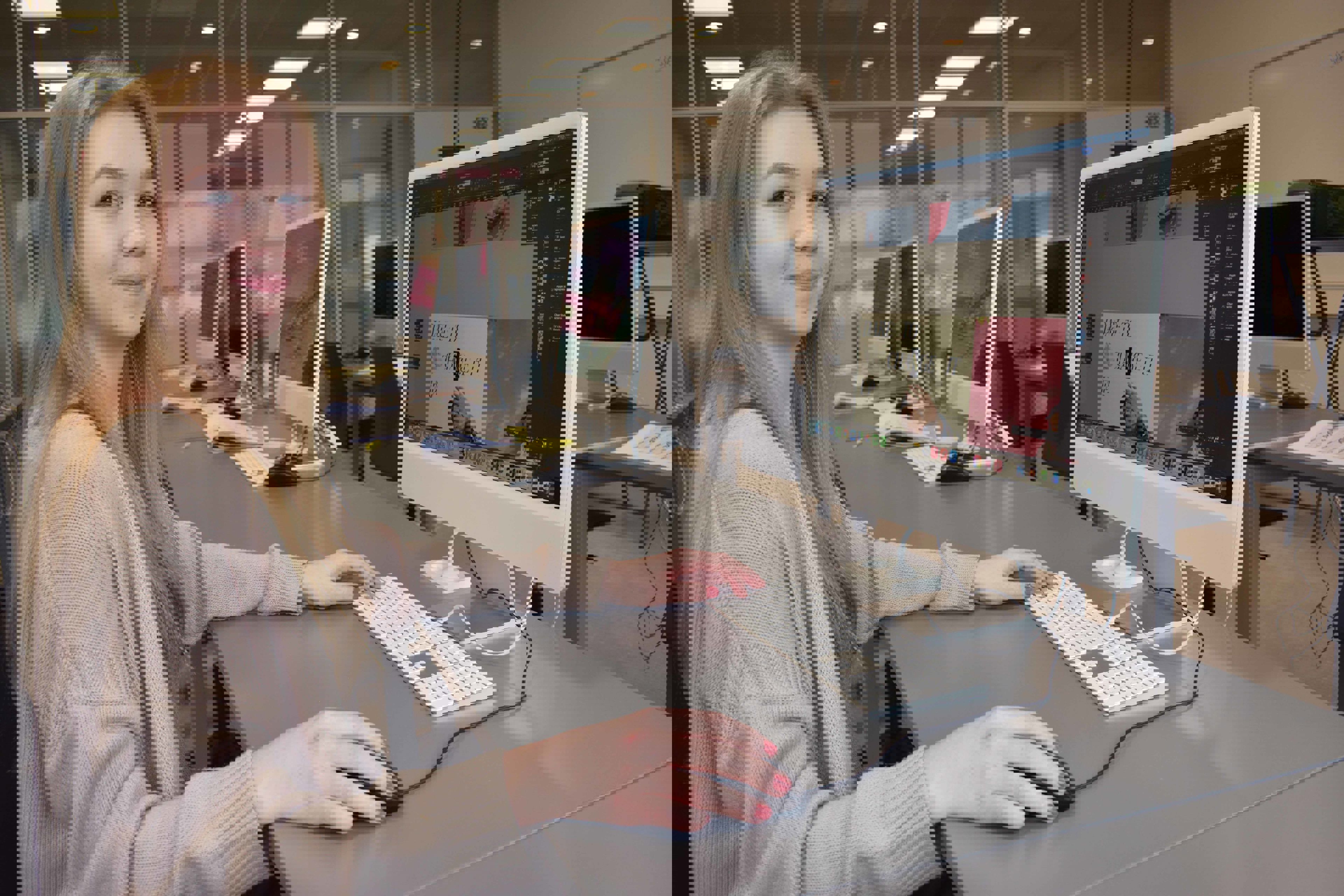 Maja deltager i DM i Skills for mediegrafikerelever