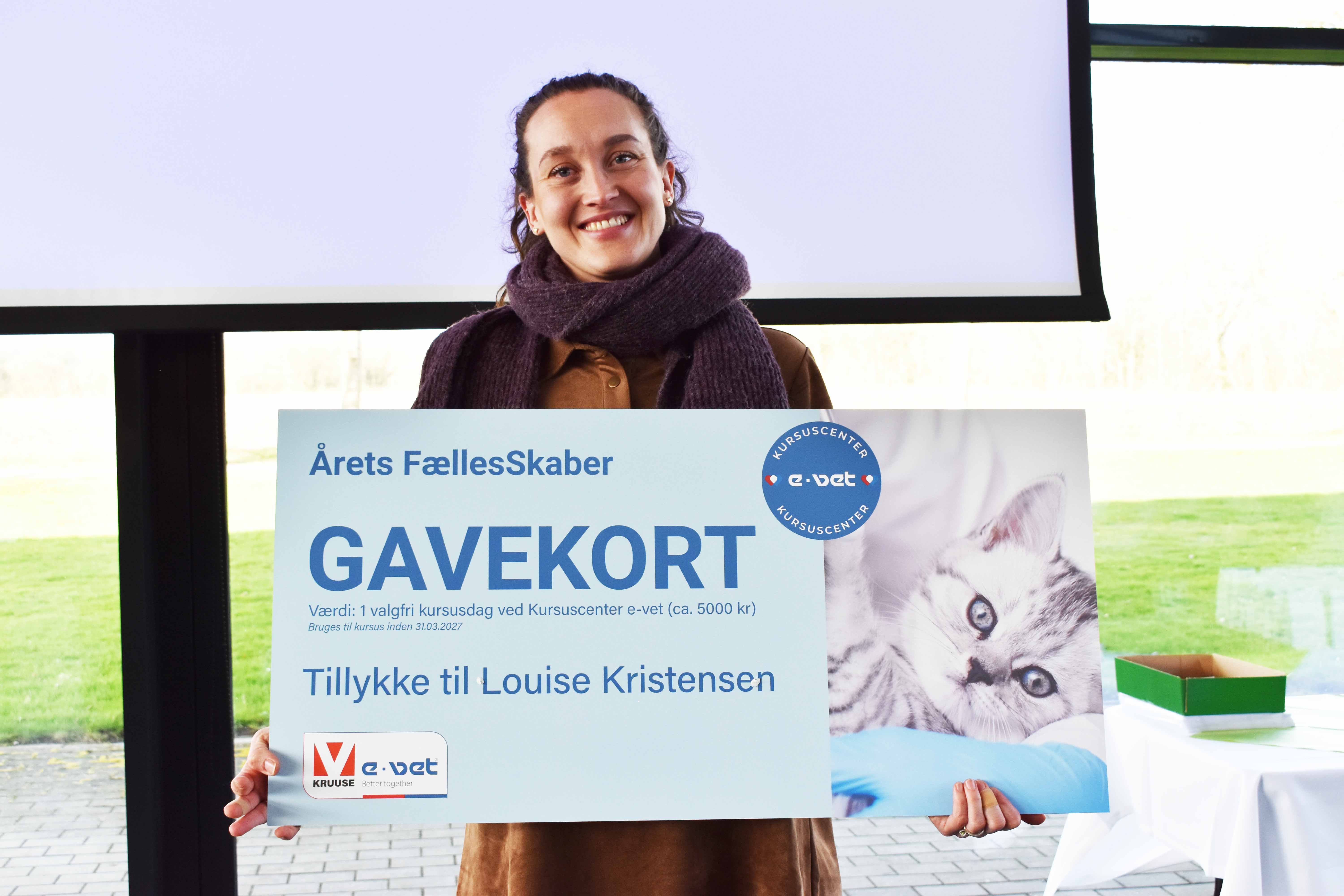 Louise Kristensen modtager en pris ved dimissionen den 27. marts 2026.