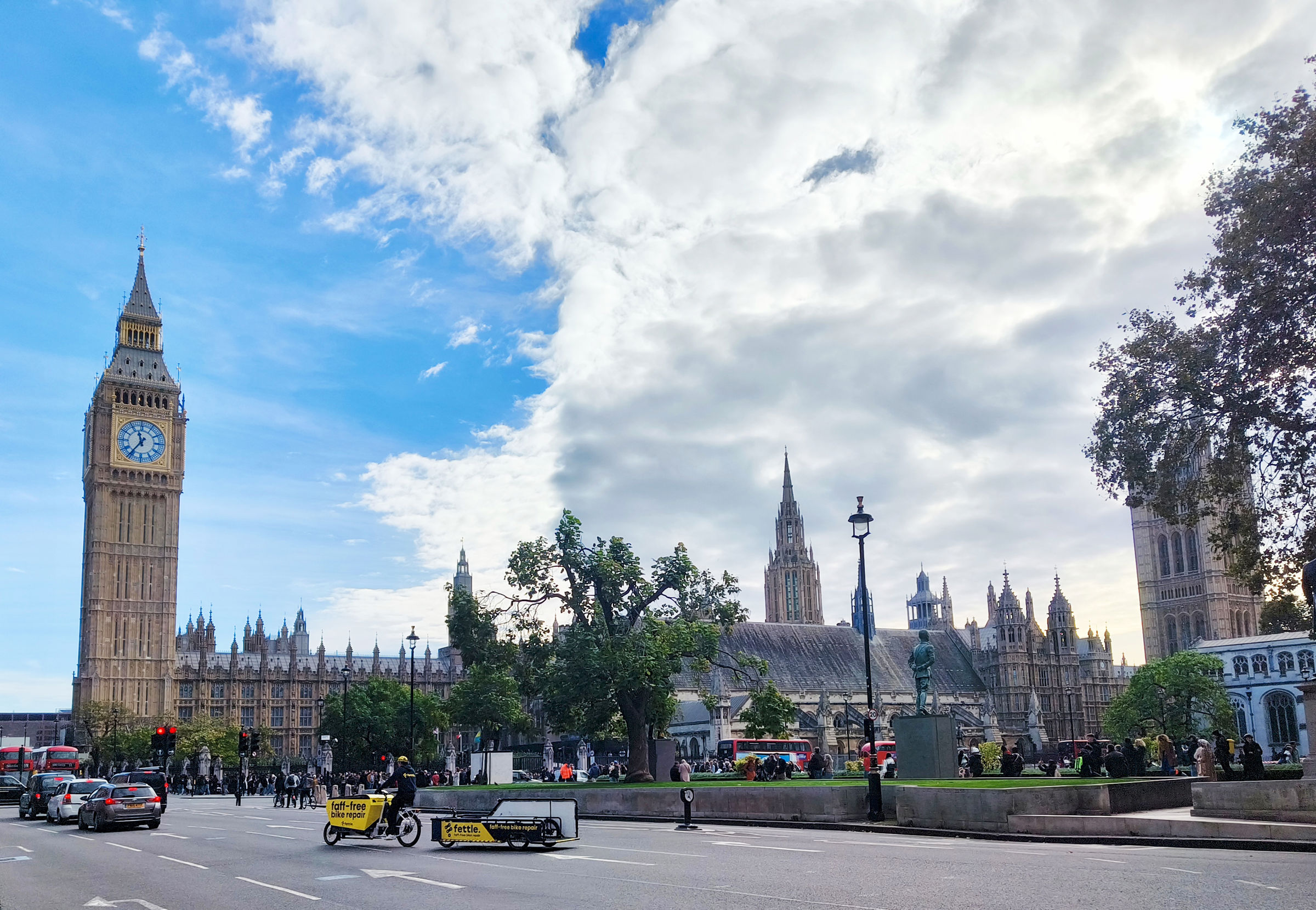 Studieture og oplæring i udlandet (OPU) - her har en elev taget et foto fra en tur til London.