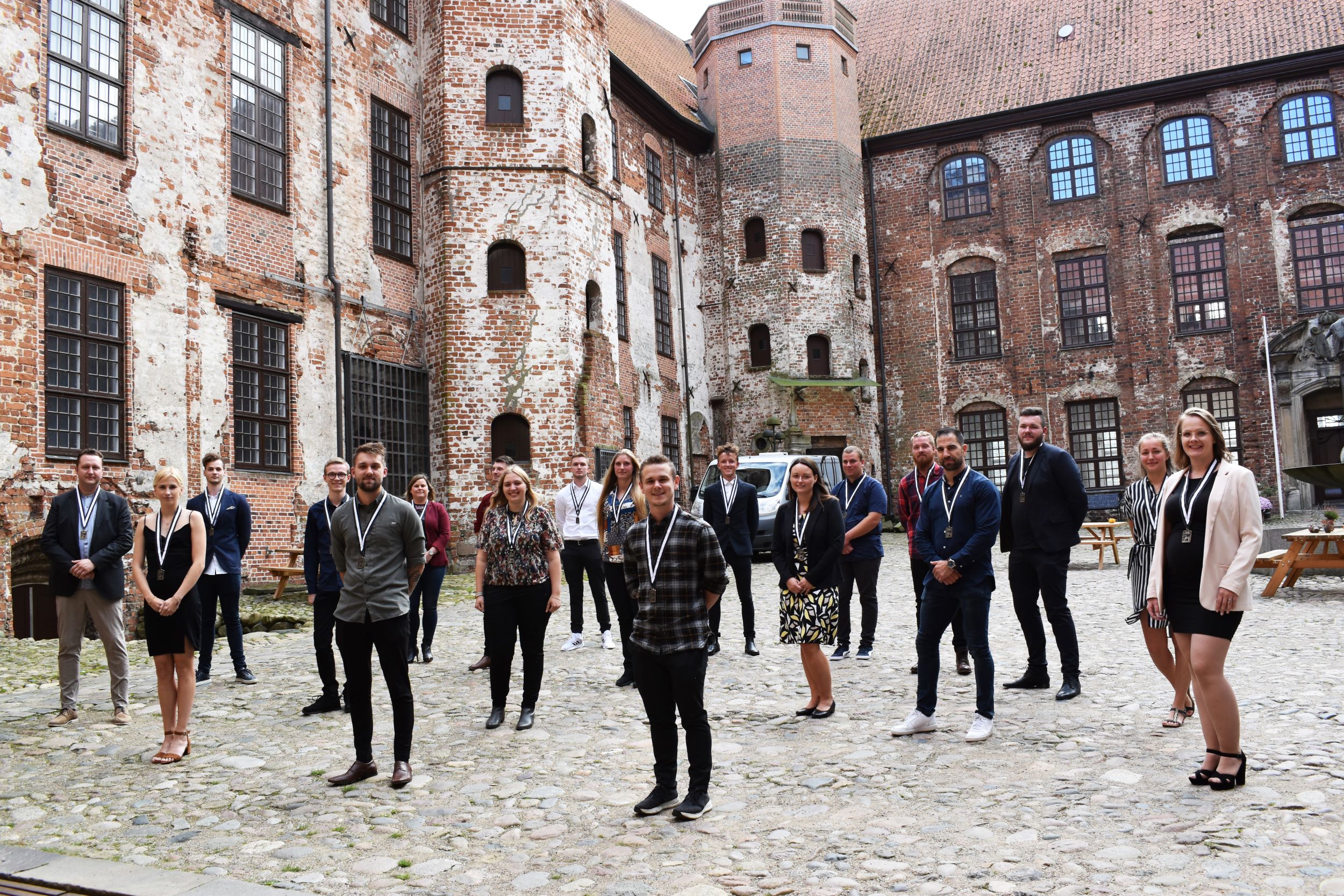 Modtagere af Hansenberg-medaljen på Koldinghus i 2020.